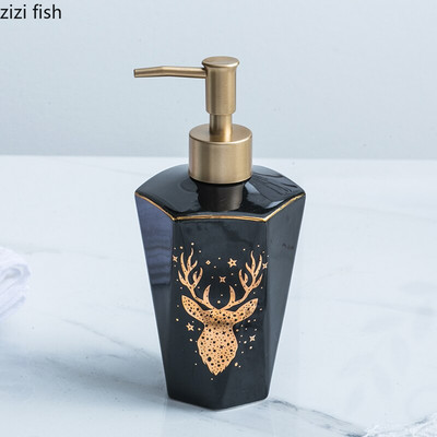 Keraminis muilo dozatorius, nešiojamas rankų dezinfekavimo losjono buteliukas buitinis vonios kambarys, dušo želė šampūno buteliukų dozatorius