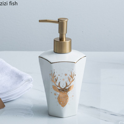 Keraminis muilo dozatorius, nešiojamas rankų dezinfekavimo losjono buteliukas buitinis vonios kambarys, dušo želė šampūno buteliukų dozatorius