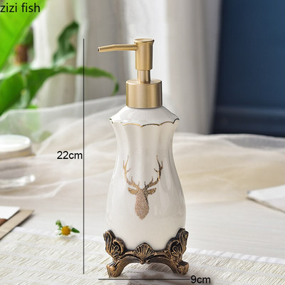 Keraminis muilo dozatorius, nešiojamas rankų dezinfekavimo losjono buteliukas buitinis vonios kambarys, dušo želė šampūno buteliukų dozatorius