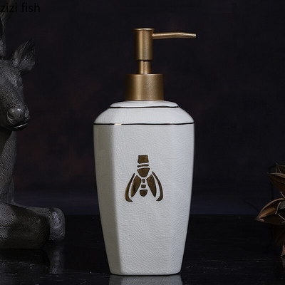 Keraminis muilo dozatorius, nešiojamas rankų dezinfekavimo losjono buteliukas buitinis vonios kambarys, dušo želė šampūno buteliukų dozatorius