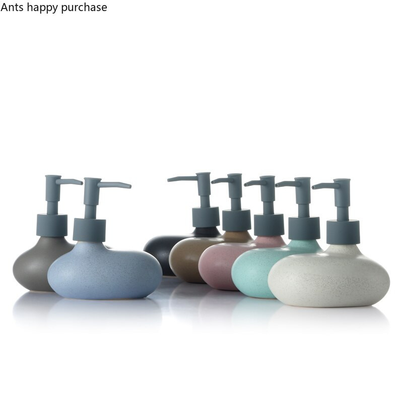 230 ml-es kerámia lotion palack otthoni fürdőszobai osztó üres palackok sampon tusfürdő flakon kézfertőtlenítő flakonok szappanadagoló