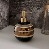 Kerámia Lotion palack Fürdőszoba Mosó Kiegészítők Kerekcsíkos Szappan adagoló Otthoni kézfertőtlenítő Tusfürdős üvegek 630ml