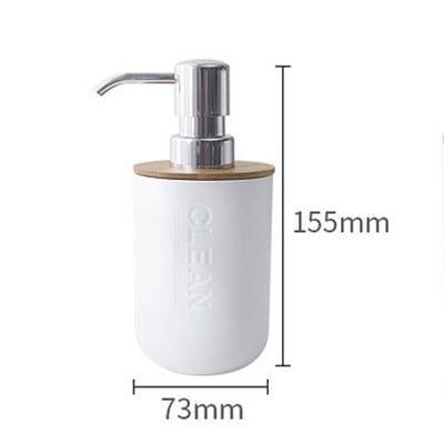 Bambusz fürdőszobai kiegészítők szett fürdőmosó készlet szappanadagoló WC kefe Hordozható szappandoboz fogkefe tartó szájvíz csésze