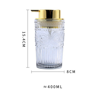 Creative Relief kézműves üvegszappan adagoló European Classical Press Mousse habzó lotion palack fürdőszoba dekorációs kiegészítők