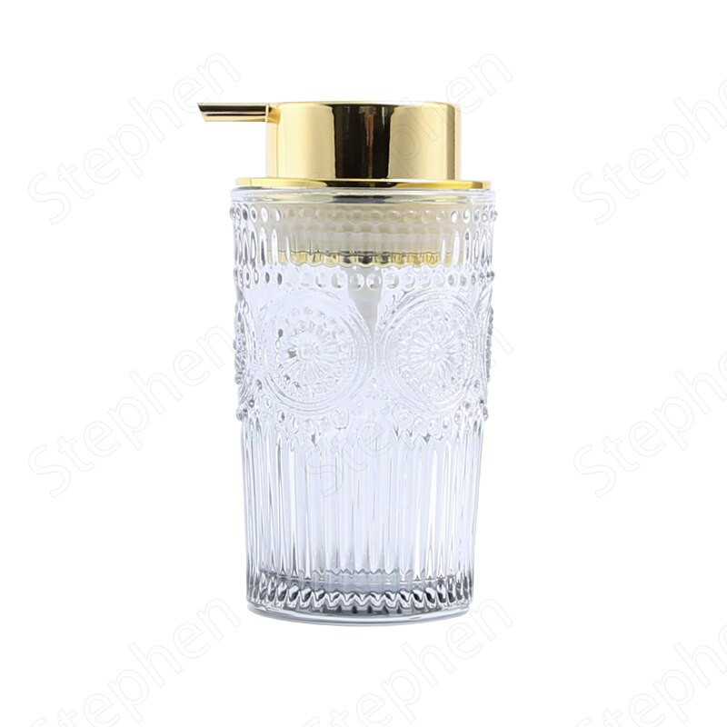 Creative Relief kézműves üvegszappan adagoló European Classical Press Mousse habzó lotion palack fürdőszoba dekorációs kiegészítők