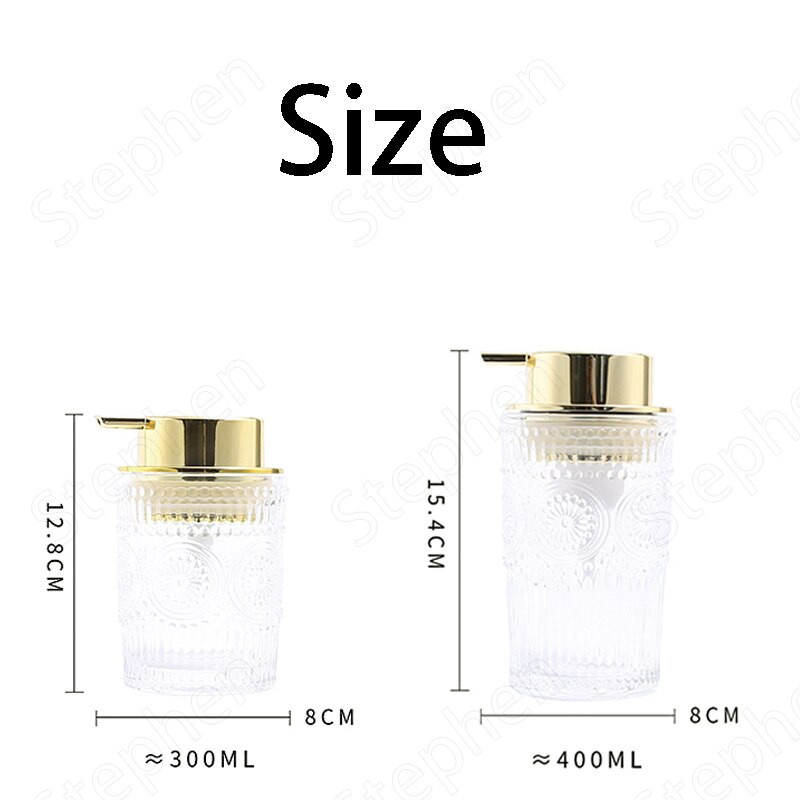 Creative Relief kézműves üvegszappan adagoló European Classical Press Mousse habzó lotion palack fürdőszoba dekorációs kiegészítők