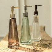 ΓΙΑΤΙ 1 τεμάχιο Γυάλινο μπουκάλι Πλύσιμο Χεριών Υγρό Γαλάκτωμα Σαπουνιού Ρετρό Μπουκάλι Αξεσουάρ διακόσμησης μπάνιου