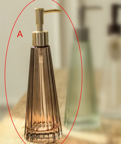 ΓΙΑΤΙ 1 τεμάχιο Γυάλινο μπουκάλι Πλύσιμο Χεριών Υγρό Γαλάκτωμα Σαπουνιού Ρετρό Μπουκάλι Αξεσουάρ διακόσμησης μπάνιου