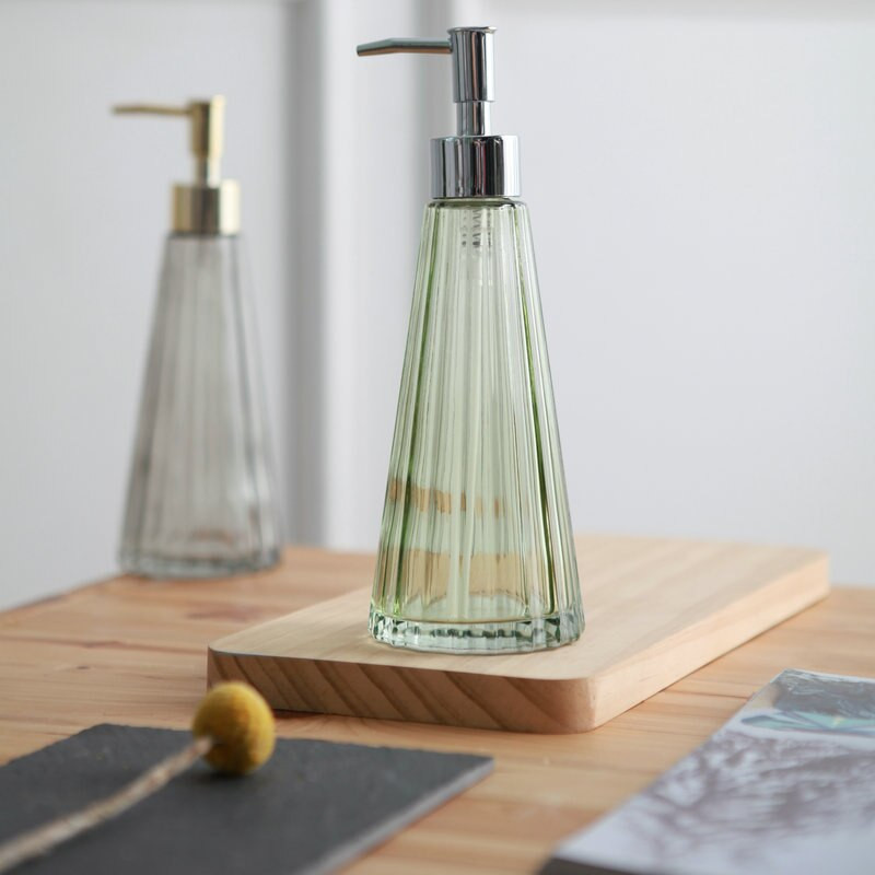 ΓΙΑΤΙ 1 τεμάχιο Γυάλινο μπουκάλι Πλύσιμο Χεριών Υγρό Γαλάκτωμα Σαπουνιού Ρετρό Μπουκάλι Αξεσουάρ διακόσμησης μπάνιου