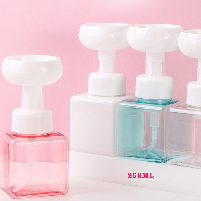 Kapacitet dozatora pjene za sapun u obliku cvijeta od 250 ML, boca s pumpicom za pjenu za tuširanje, losion za mjehuriće pjene
