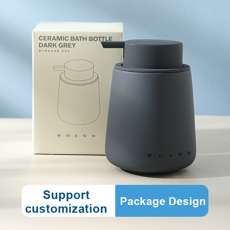 Sticlă cu distribuitor de săpun din spumă ceramică de 350 ml Flacon de dezinfectant pentru mâini de bucătărie, șampon, spălat corporal, loțiune