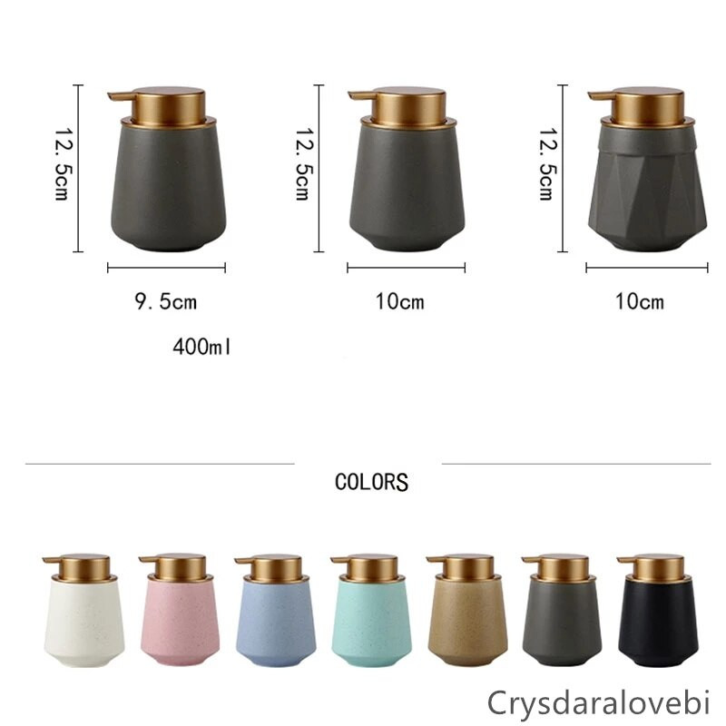Nordic Style kerámia folyékony szappanadagoló flakonok tusfürdő sampon flakon kézi sajtó adagoló fürdőszobai kiegészítők készlet