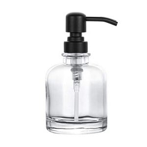 350 ml vonios kambario muilo dozatorius stiklinis butelis nerūdijančio plieno siurblio galvutė rankų muilas indų muilas, užpildomas buteliukas Virtuvės priedai