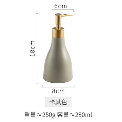 Šiaurės šalių patvarus keraminis skysto rankų muilo dozatorius preso pompos buteliukas Stilingas rankų losjono buteliukas virtuvės vonios kambario reikmenims