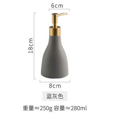 Šiaurės šalių patvarus keraminis skysto rankų muilo dozatorius preso pompos buteliukas Stilingas rankų losjono buteliukas virtuvės vonios kambario reikmenims