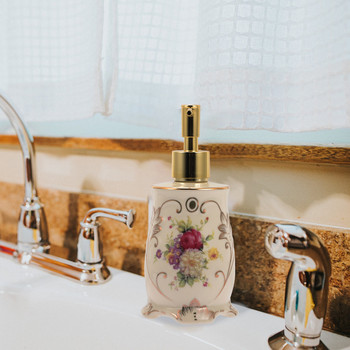 Pump Bottle Dispenser Lotion Βάζο σαμπουάν Δοχείο σαπουνιού Vintage Empty Oilbathroom Hand Foaming
