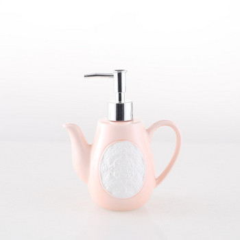 Teapot Shape Press Soap Liquid Dispenser Ceramic Lotion Emulsion Μπουκάλι σαμπουάν Μπουκάλι Απορρυπαντικό για την κουζίνα ξεχωριστά
