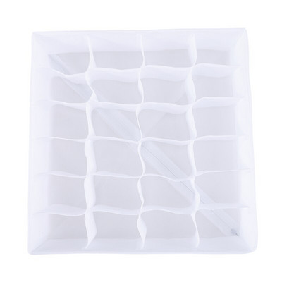 24 rács zokni tároló rendszerező dobozok összehajtható szekrény fiók rendszerezők ruhák szekrények fehérnemű alsónadrág melltartó tároló doboz