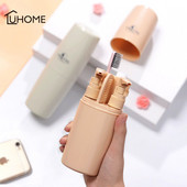 4db/szett Utazó mosópohár szappanadagoló kozmetikai flakonok készlet hordozható fogkefe csésze fésűs fürdőszobai készlet könnyen hordozható