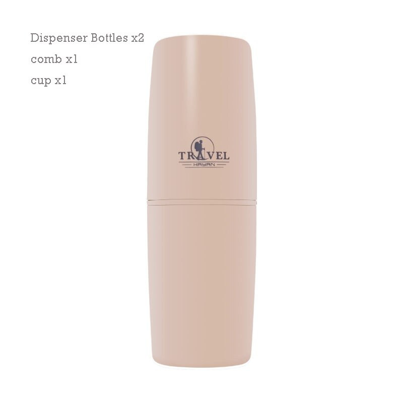4db/szett Utazó mosópohár szappanadagoló kozmetikai flakonok készlet hordozható fogkefe csésze fésűs fürdőszobai készlet könnyen hordozható