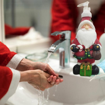 Διανομέας σαπουνιού αφρού Χριστουγεννιάτικο Δοχείο υγρού σαπουνιού για πιάτα χεριών με αντλία Χριστουγεννιάτικο απορρυπαντικό πιάτων λοσιόν υγρού σαπουνιού Santa Claus