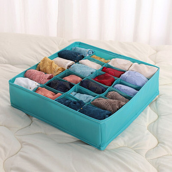 24 Решетки Кутии Органайзери за съхранение на чорапи Сгъваеми Органайзери за чекмеджета на шкафове Шкафове за дрехи Бельо Кутия за съхранение на долни гащи Сутиени