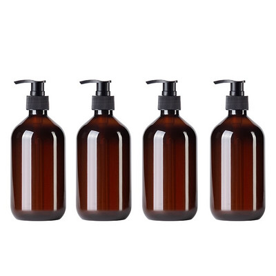 4db 500 ml-es üres szappanadagolók Újratölthető flakonok Fürdőszoba Szállodai Pumpapalack Illóolajok Lotion sampon adagoló tartály