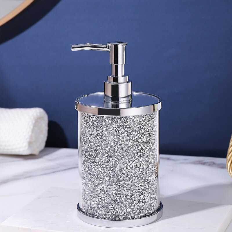 Lagani, luksuzni dozatori tekućeg sapuna slomljenog dijamanta, visokokvalitetni dozator za sapun za ruke, plastična boca za kupaonicu