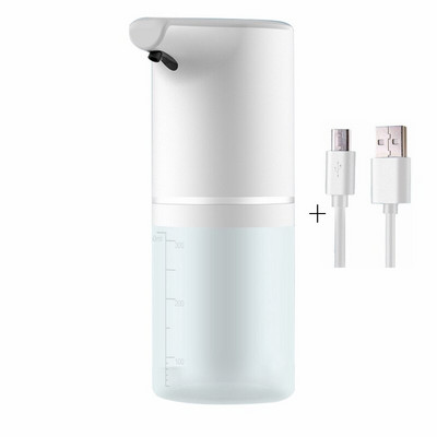 Automatinis skysto muilo dozatorius USB įkraunamas putojantis bekontaktis nešiojamasis putplasčio muilo dozatorius vonios kambario virtuvei