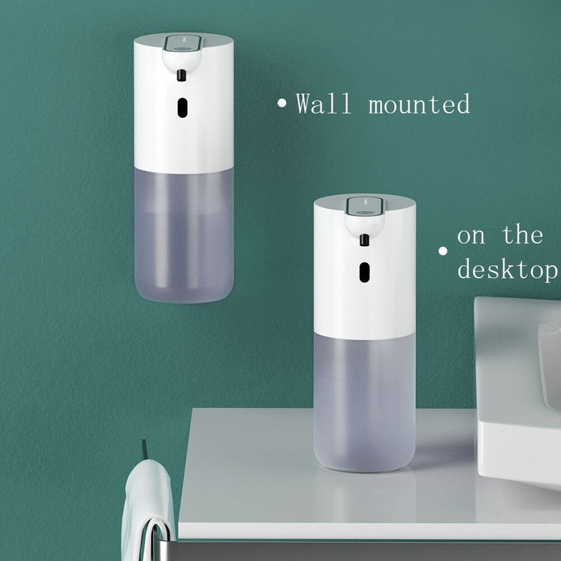 Automatinis skysto muilo dozatorius USB įkraunamas putojantis bekontaktis nešiojamasis putplasčio muilo dozatorius vonios kambario virtuvei