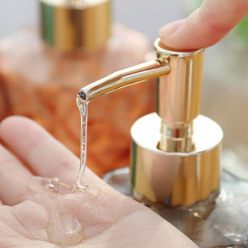 330ml Γυάλινο μπουκάλι σαπουνιού για σαμπουάν για πλύσιμο χεριών Body Cream Hair Conditioner Nordic Bathroom Liquid Storage Sub-bottle