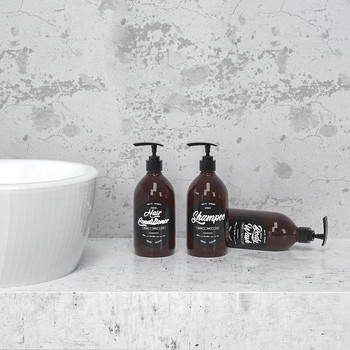 Μπουκάλι αντλίας μπάνιου 500 ml σαπουνιού για σαμπουάν Body Wash Hair Conditioner Washing Home Hotel Μπουκάλια αποθήκευσης υγρών