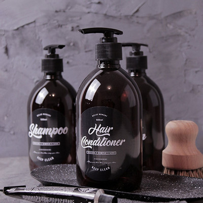 500 ml muilo dozatorius vonios kambario pompos buteliukas šampūnui kūno prausimui plaukų kondicionierius rankų plovimas namų skysčiams buteliukai