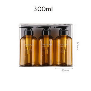 3 viename rinkinys muilo dozatorius 300 ml 500 ml užpildomas tuščias buteliukas vonios kondicionierius kūno muilas šampūnas buteliukai plastikinis pompa buteliukas