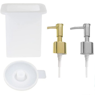 Διανομέας Pump Bottle Resin Mold DIY Lotion Soap Dispensers Καλούπια σιλικόνης για σαμπουάν κουζίνας μπάνιου αποθήκευσης βάζα φόρμα