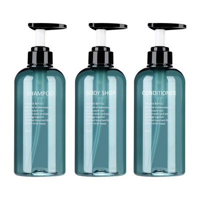 3 ΤΕΜ 300/500ml Μπάνιο Φορητό Σαπούνι Διανομείς Λοσιόν Σαμπουάν Αφρόλουτρο Θήκη Σαπουνιού Δοχείο Άδειο Μπουκάλι Αντλίας Μπάνιου Αρχική