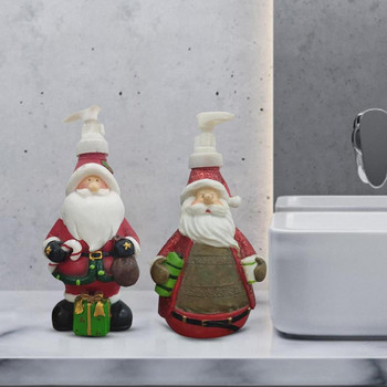 Коледна украса Botte Дядо Коледа Дозатор за сапун Дозатор за шампоан Преносими контейнери за лосион Дозатор за течен сапун за баня