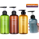 3db/készlet Fürdőszoba samponos flakon nagy kapacitású szappanadagoló szett Újratölthető kézi szappan tusfürdős balzsam flakon 300/500ml