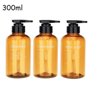 3db/készlet Fürdőszoba samponos flakon nagy kapacitású szappanadagoló szett Újratölthető kézi szappan tusfürdős balzsam flakon 300/500ml