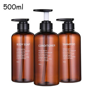 3db/készlet Fürdőszoba samponos flakon nagy kapacitású szappanadagoló szett Újratölthető kézi szappan tusfürdős balzsam flakon 300/500ml