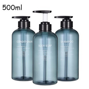 3db/készlet Fürdőszoba samponos flakon nagy kapacitású szappanadagoló szett Újratölthető kézi szappan tusfürdős balzsam flakon 300/500ml