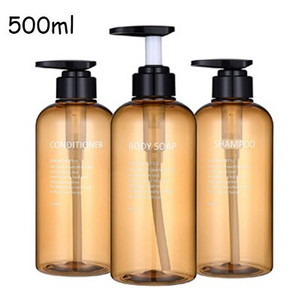 3db/készlet Fürdőszoba samponos flakon nagy kapacitású szappanadagoló szett Újratölthető kézi szappan tusfürdős balzsam flakon 300/500ml