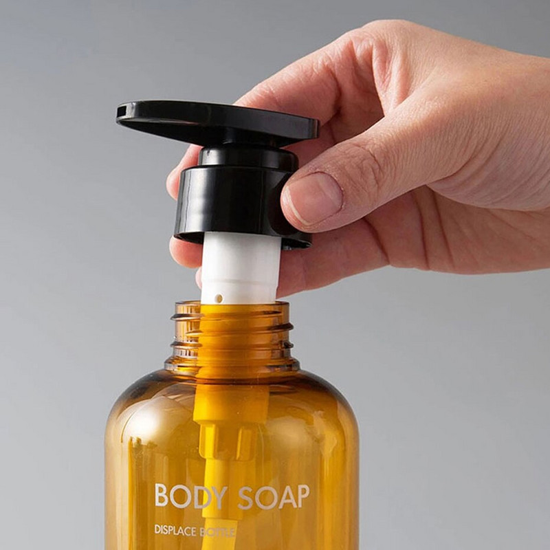3db/készlet Fürdőszoba samponos flakon nagy kapacitású szappanadagoló szett Újratölthető kézi szappan tusfürdős balzsam flakon 300/500ml