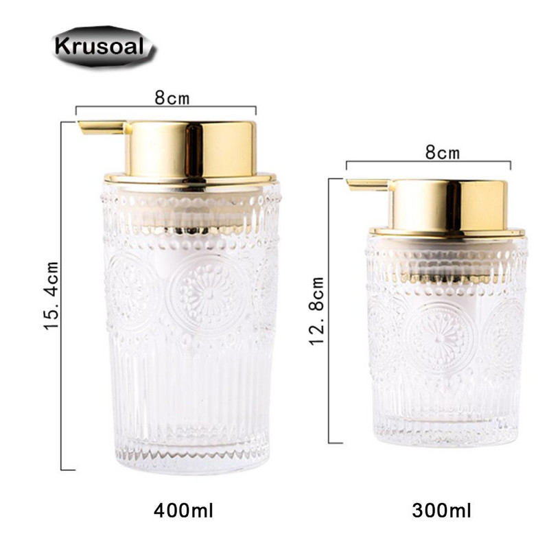 300 ml-es 400 ml-es üvegszappan-adagoló fürdőszobai habhab üres utántöltős palackozó kézfertőtlenítő tusfürdő sampon habzó flakon
