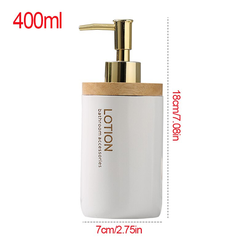 400 ml-es lotion szappanadagoló flakon Kreatív kézfertőtlenítő sampon nyomópalack Csúcskategóriás tusfürdő mosószer tároló Co.