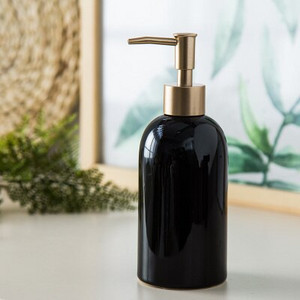 300-400ml 1db kerámia emulziós adagoló flakon arany hordozható szappanadagolók Hotel Club kézi tusfürdő samponos flakon