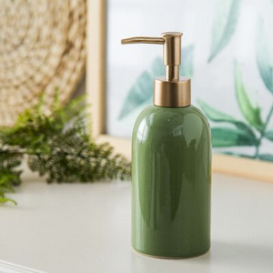300-400ml 1db kerámia emulziós adagoló flakon arany hordozható szappanadagolók Hotel Club kézi tusfürdő samponos flakon