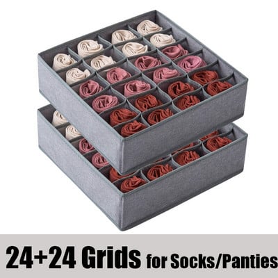 1 rinkinys kojinių apatinių trikotažų laikymo dėžutės drabužių spintos laikymo priemonės.