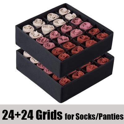 1 rinkinys kojinių apatinių trikotažų laikymo dėžutės drabužių spintos laikymo priemonės.
