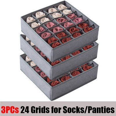 1 rinkinys kojinių apatinių trikotažų laikymo dėžutės drabužių spintos laikymo priemonės.